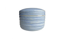 伝統工芸 信楽焼の手元供養 分骨用ミニ骨壺 ここいろ  ブルー