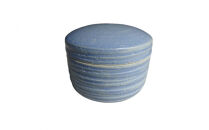 伝統工芸 信楽焼の手元供養 分骨用ミニ骨壺 ここいろ  ブルー