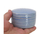 伝統工芸 信楽焼の手元供養 分骨用ミニ骨壺 ここいろ  ブルー