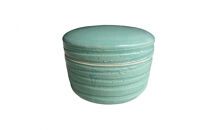 伝統工芸 信楽焼の手元供養 分骨用ミニ骨壺 ここいろ  グリーン