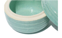 伝統工芸 信楽焼の手元供養 分骨用ミニ骨壺 ここいろ  グリーン