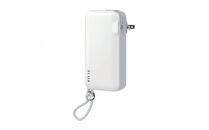 【ホワイト】モバイルバッテリー&nbsp;15000mAh&nbsp;55.5Wh&nbsp;大容量&nbsp;ケーブル不要&nbsp;3in1&nbsp;コンセント一体型&nbsp;4台同時充電&nbsp;折畳プラグ&nbsp;iPhone17&nbsp;iPhone16e充電&nbsp;Type-C出力&nbsp;PD&nbsp;22.5W&nbsp;2026年最新作&nbsp;QC3.0急速充電&nbsp;互換性抜群&nbsp;残電量表示&nbsp;機内持ち込み可能&nbsp;防災グッズ&nbsp;PSE認証【PL保険加入済み製品・安心】