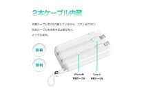 【ホワイト】モバイルバッテリー&nbsp;15000mAh&nbsp;55.5Wh&nbsp;大容量&nbsp;ケーブル不要&nbsp;3in1&nbsp;コンセント一体型&nbsp;4台同時充電&nbsp;折畳プラグ&nbsp;iPhone17&nbsp;iPhone16e充電&nbsp;Type-C出力&nbsp;PD&nbsp;22.5W&nbsp;2026年最新作&nbsp;QC3.0急速充電&nbsp;互換性抜群&nbsp;残電量表示&nbsp;機内持ち込み可能&nbsp;防災グッズ&nbsp;PSE認証【PL保険加入済み製品・安心】