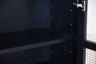 【開梱設置】高野木工&nbsp;ブレス&nbsp;80キャビネット&nbsp;ブラック【10年保証】