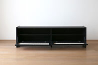 【開梱設置】高野木工&nbsp;ブレス&nbsp;150ローボード&nbsp;ブラック【10年保証】