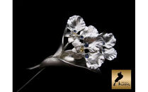 銀細工 ラペルピン【アオバナ】