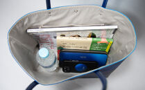 【池内友禅】SOMEA&nbsp;brume&nbsp;レザートートL(タンゴブルー)［&nbsp;京都&nbsp;友禅染&nbsp;ブランド&nbsp;バッグ&nbsp;鞄&nbsp;人気&nbsp;おすすめ&nbsp;革製品&nbsp;本格&nbsp;通勤&nbsp;大容量&nbsp;雑貨&nbsp;青&nbsp;高級&nbsp;男女兼用&nbsp;お取り寄せ&nbsp;通販&nbsp;送料無料&nbsp;ふるさと納税&nbsp;］