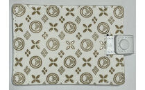 白い甲州印伝「URUSHINASHIKA」カードケース（スライド式）1個