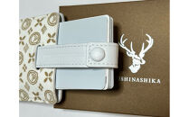 白い甲州印伝「URUSHINASHIKA」カードケース（スライド式）1個