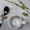 信楽焼&nbsp;陶器製&nbsp;雪結晶&nbsp;切立マグカップ