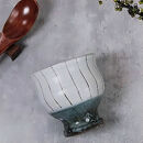 信楽焼 山逢いシリーズ ゴブレット / 立ち湯呑み（青ライン）