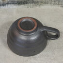 信楽焼 陶器製 てまり スープカップ (黒彩いぶし)