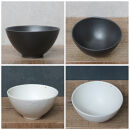 信楽焼 陶シリーズ 夫婦飯碗 ペアセット（白色/黒色）