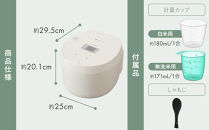 炊飯器&nbsp;5.5合&nbsp;IHジャー&nbsp;RC-ILA50&nbsp;ホワイト&nbsp;アイリスオーヤマ&nbsp;コンパクト&nbsp;小型&nbsp;5合&nbsp;IH式&nbsp;ご飯&nbsp;ごはん&nbsp;米&nbsp;白米&nbsp;銘柄炊き&nbsp;省エネ&nbsp;自動メニュー&nbsp;パン&nbsp;ケーキ&nbsp;甘み&nbsp;旨み&nbsp;粒立ち&nbsp;粘り&nbsp;一人暮らし&nbsp;ひとり暮らし&nbsp;炊飯ジャー&nbsp;おしゃれ&nbsp;調理家電&nbsp;キッチン家電