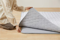 はがして洗える　Ｈａｇａｓｈラグ　セット　杢キルト　２．５ｃｍ　HAGSM25-1818　グレー