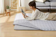 はがして洗える　Ｈａｇａｓｈラグ　セット　杢キルト　２．５ｃｍ　HAGSM25-1824　グレー