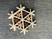 伝統工芸にふれる、組子体験　Aコース（組子のアクセサリー）(箸置き）