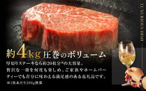 近江牛&nbsp;A5ランク&nbsp;ヒレステーキ&nbsp;1本（約4kg）&nbsp;近江牛のサカエ屋