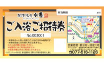 草津湯元水春&nbsp;ご入浴招待券３枚セット