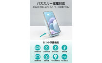 【多摩電子工業株式会社】急速充電対応モバイルバッテリー 10000mAh MagSafe対応 ワイヤレス充電器【レモンイエロー】