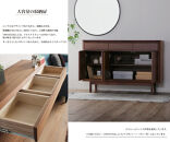 【OPERA2／オペラ2&nbsp;128サイドボード&nbsp;ホワイトオーク】★創業明治40年老舗「境木工」の職人の細かな技が魅せる額縁に飾られた天然木のアート作品のようなサイドボード