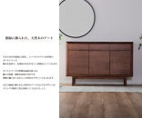 【OPERA2／オペラ2&nbsp;128サイドボード&nbsp;ウォールナット】★創業明治40年老舗「境木工」の職人の細かな技が魅せる額縁に飾られた天然木のアート作品のようなサイドボード