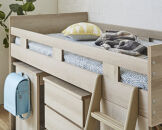 【開梱設置】”コンパクト”国産組み換え式システムベッド【マッシュ】グレージュ