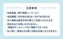神戸須磨シーワールド（水族館）入館券　３枚セット（有効期限：～2027年3月31日）