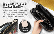 【デグナー】花山ロングZIPウォレット&nbsp;[W-48K]&nbsp;京桜&nbsp;ブラック｜京都&nbsp;バイクギア&nbsp;人気ブランド&nbsp;バイク［&nbsp;レザー&nbsp;長財布&nbsp;ロングウォレット&nbsp;金襴織物&nbsp;おしゃれ&nbsp;人気&nbsp;おすすめ&nbsp;革&nbsp;牛革&nbsp;ツーリング&nbsp;ライダー&nbsp;バイカー&nbsp;バイク&nbsp;お取り寄せ&nbsp;通販&nbsp;送料無料&nbsp;ふるさと納税&nbsp;］