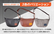 【デグナー】レザーボディバッグ バナナ [W-105] ブラック｜京都 バイクギア 人気ブランド レザーアイテム［ レザーボディバッグ ウェストポーチ スタイリッシュ 人気 おすすめ バッグ 鞄 かばん 革 レザー ツーリング ライダー バイカー バイク お取り寄せ 通販 送料無料 ふるさと納税 ］