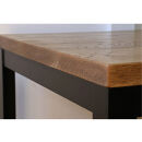 極厚ホワイトオーク無垢材のローテーブル