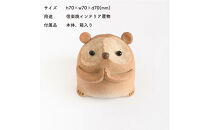 【信楽焼・明山】おねがいたぬき(大)　hc-17