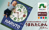 あとから選べる！名入れバースタオル 【 Ｍサイズ 】 はらぺこあおむし｜くまのがっこう｜ウルトラマン｜ゴジラ｜ロディ｜レオ・レオニ｜かいじゅうステップ｜ちびゴジラ｜