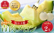 【先行予約】&nbsp;北海道産青肉メロン約1.6kg×2玉&nbsp;(2026年7月中旬から発送予定)【&nbsp;果物&nbsp;くだもの&nbsp;フルーツ&nbsp;メロン&nbsp;青肉&nbsp;青肉メロン&nbsp;旬&nbsp;お取り寄せ&nbsp;甘い&nbsp;北海道産&nbsp;旭川市&nbsp;北海道&nbsp;】_05291