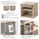 【完成品でお届け】木製キューブボックス〔幅35cm・フラップ扉タイプ〕（グレー）キューブボックス&nbsp;扉付き&nbsp;引き出し&nbsp;収納棚&nbsp;ガラス&nbsp;キューブラック&nbsp;扉&nbsp;スリム&nbsp;本棚&nbsp;フラップ扉&nbsp;コード穴&nbsp;チェスト&nbsp;cd&nbsp;dvd&nbsp;PUTUPUTU&nbsp;プトゥプトゥ&nbsp;LKANET300295-C-GY