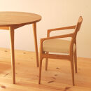 ダイニングチェア&nbsp;オーク無垢材&nbsp;肘付&nbsp;TS-10HO&nbsp;WAプラス&nbsp;大川市