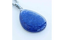 近江瑠璃細工「青の花しずく」ネックレス