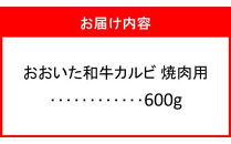 こだわりの美味しさ！おおいた和牛カルビ&nbsp;焼肉用&nbsp;600g_2579R