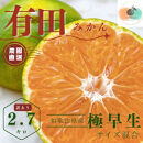 【ふるさと納税】有田みかん&nbsp;極早生&nbsp;2.7kg（箱込み3kg）&nbsp;訳あり&nbsp;M～２Lサイズ&nbsp;混合&nbsp;【2025年10月下旬～11月頃発送】&nbsp;柑橘&nbsp;フルーツ&nbsp;みかん&nbsp;産地直送&nbsp;お取り寄せ&nbsp;送料無料