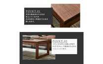 【大川家具】無垢材　センターテーブル　凛　四角脚　幅800【設置付き】WN