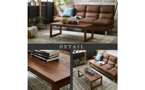 【大川家具】無垢材　センターテーブル　凛　四角脚　幅1200【設置付き】WN