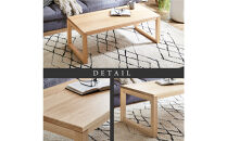 【大川家具】無垢材　センターテーブル　凛　四角脚　幅1200【設置付き】MP