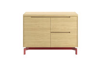 キャビネット&nbsp;ASC&nbsp;片開き扉＋2段引出し&nbsp;&nbsp;＜脚＞グロッシーレッド&nbsp;スーパークリア_05183