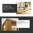 【ホワイトオーク】大川家具&nbsp;凛&nbsp;ダイニングテーブル&nbsp;幅1500mm&nbsp;奥行800mm&nbsp;天然木&nbsp;WO【開梱設置付き】