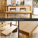 【大川家具】無垢材&nbsp;ダイニングテーブルセット・ハイバックチェア&nbsp;凛&nbsp;幅1500&nbsp;ホワイトオーク