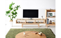 【木の香かおる国産杉のテレビボード】木の香ＴＶボード&nbsp;150&nbsp;無塗装&nbsp;九州産杉&nbsp;大川家具