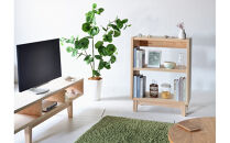 【木の香かおる国産杉の本棚】木の香ブックシェルフ&nbsp;70&nbsp;無塗装&nbsp;九州産杉&nbsp;大川家具