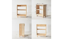 【木の香かおる国産杉の本棚】木の香ブックシェルフ&nbsp;70&nbsp;無塗装&nbsp;九州産杉&nbsp;大川家具