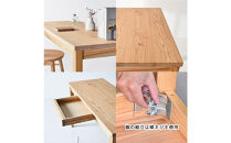 【木の香かおる国産杉の机】木の香デスク（引出し付き）&nbsp;120&nbsp;学習机&nbsp;ウレタン塗装&nbsp;九州産杉&nbsp;大川家具