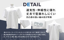 ピンゴルフ&nbsp;カノコオーバー&nbsp;半袖ポロシャツ&nbsp;ホワイト&nbsp;Mサイズ